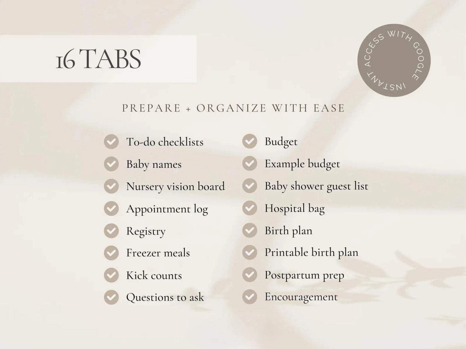 Digital Pregnancy Planner