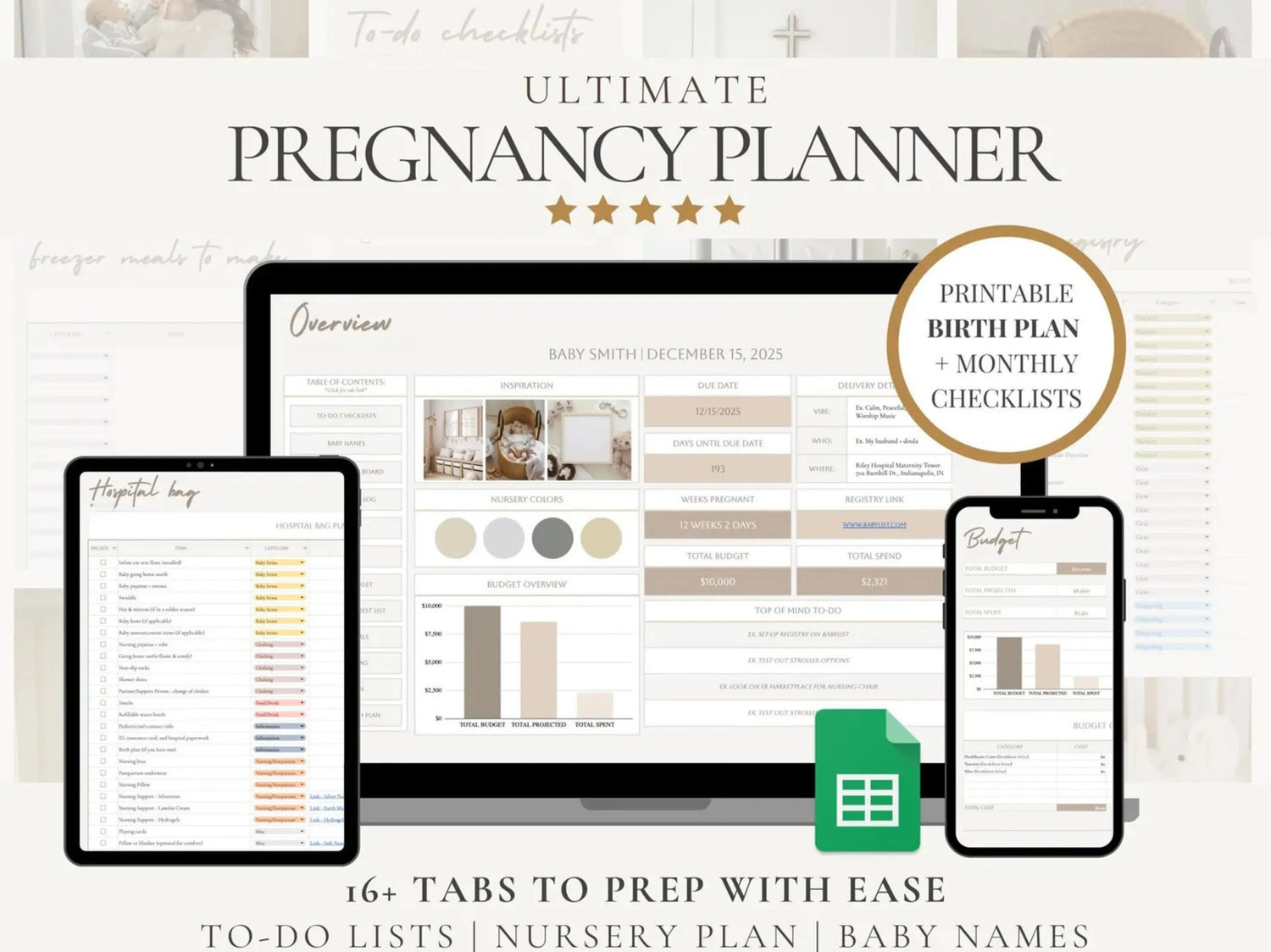 Digital Pregnancy Planner